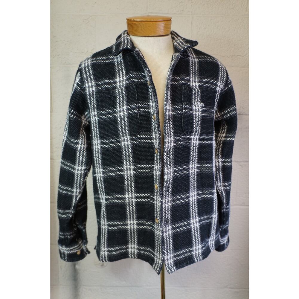 OBEY Wes Woven 100% Cotton Jute Style men Button shirt Size L